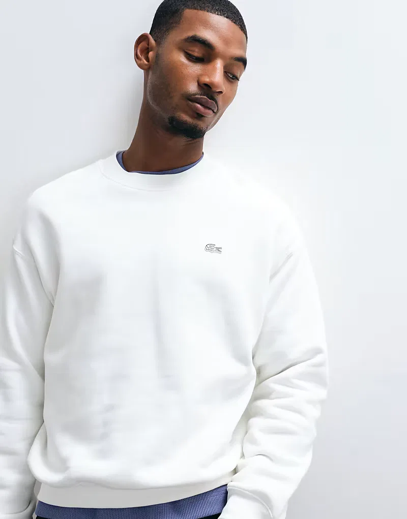 Свободная толстовка Lacoste, белый — фото 2