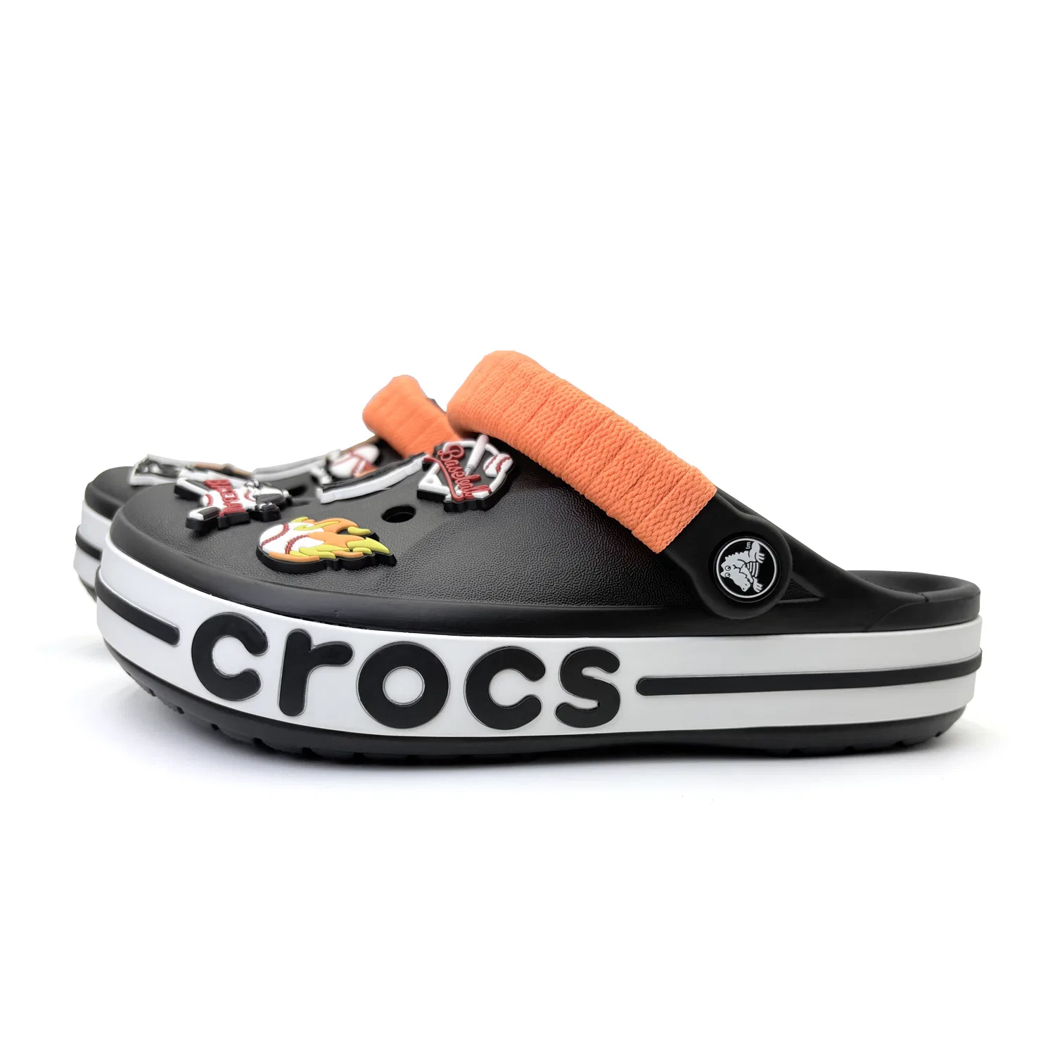 Детские сабо-клоги с принтом Bayaband Clogs Crocs, Black
