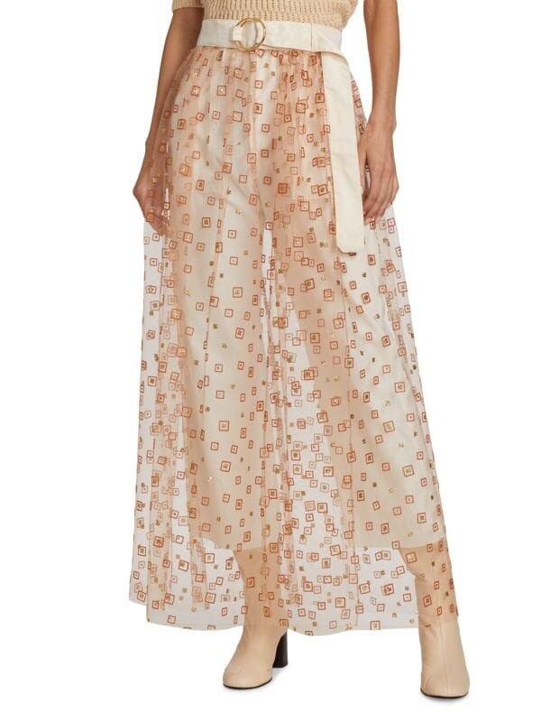 

Длинная Юбка из Тюля Rachel Comey с каркасом, copper