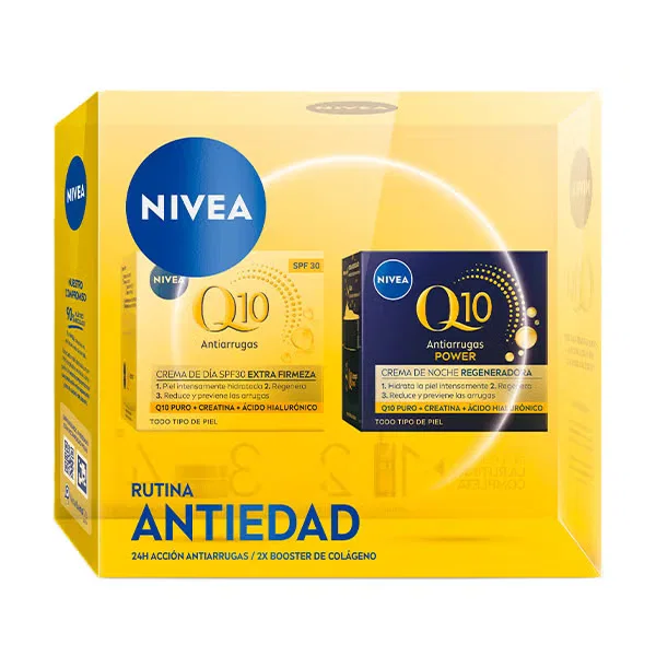 Комплект кремов для лица Q10 Antiarrugas POWER с Q10 и гиалуроновой кислотой Tratamiento Antiedad NIVEA