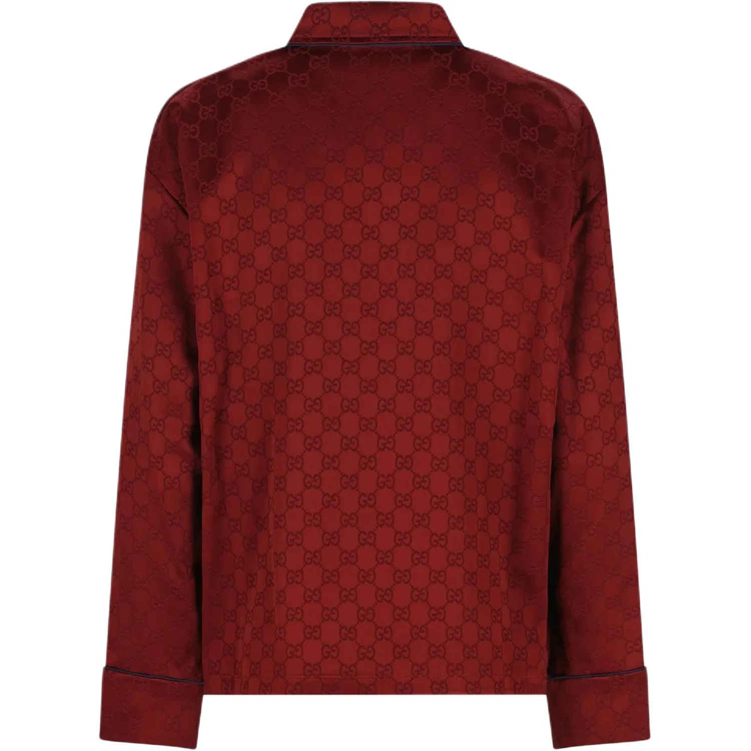 Мужская рубашка из вельвета с монограммой Gg Red GUCCI — фото 2