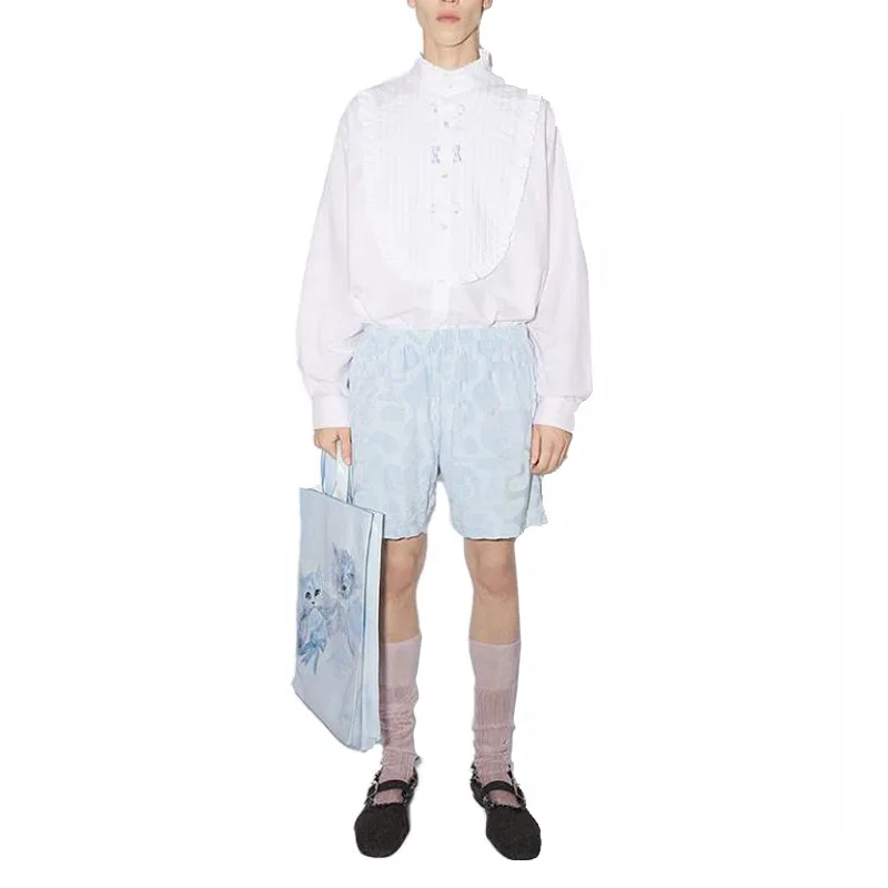 Мужские шорты Casual Light Blue Acne Studios — фото 3
