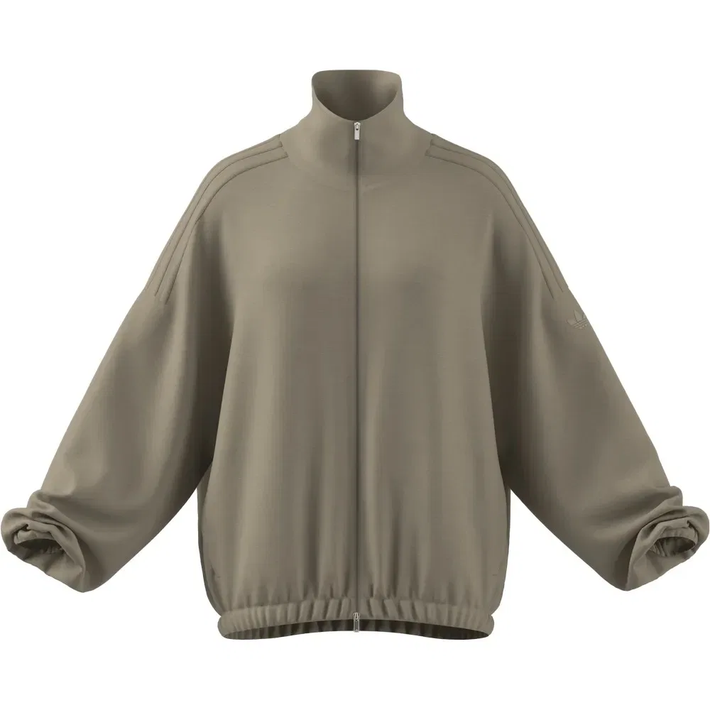 Женский оверсайз свитшот с полной застежкой-молнией Adidas Originals, Grey