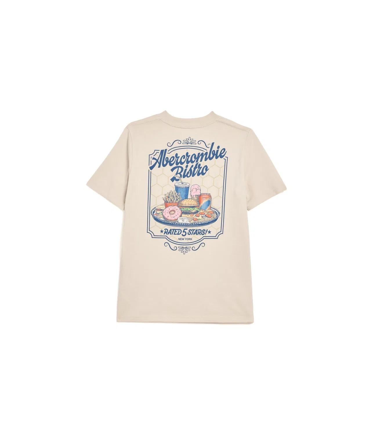 Футболка «Бистро» (для детей постарше) Abercrombie Kids, Oatmeal — фото 2