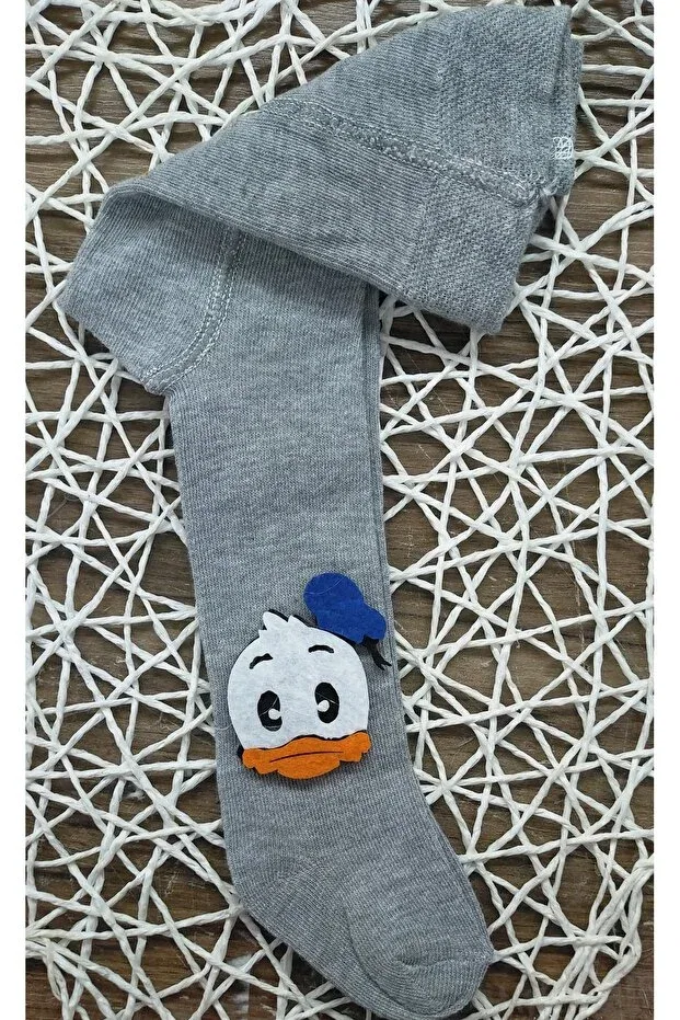 Детские колготки для девочек хлопковые Özkardeşler Baby, Gri — фото 2