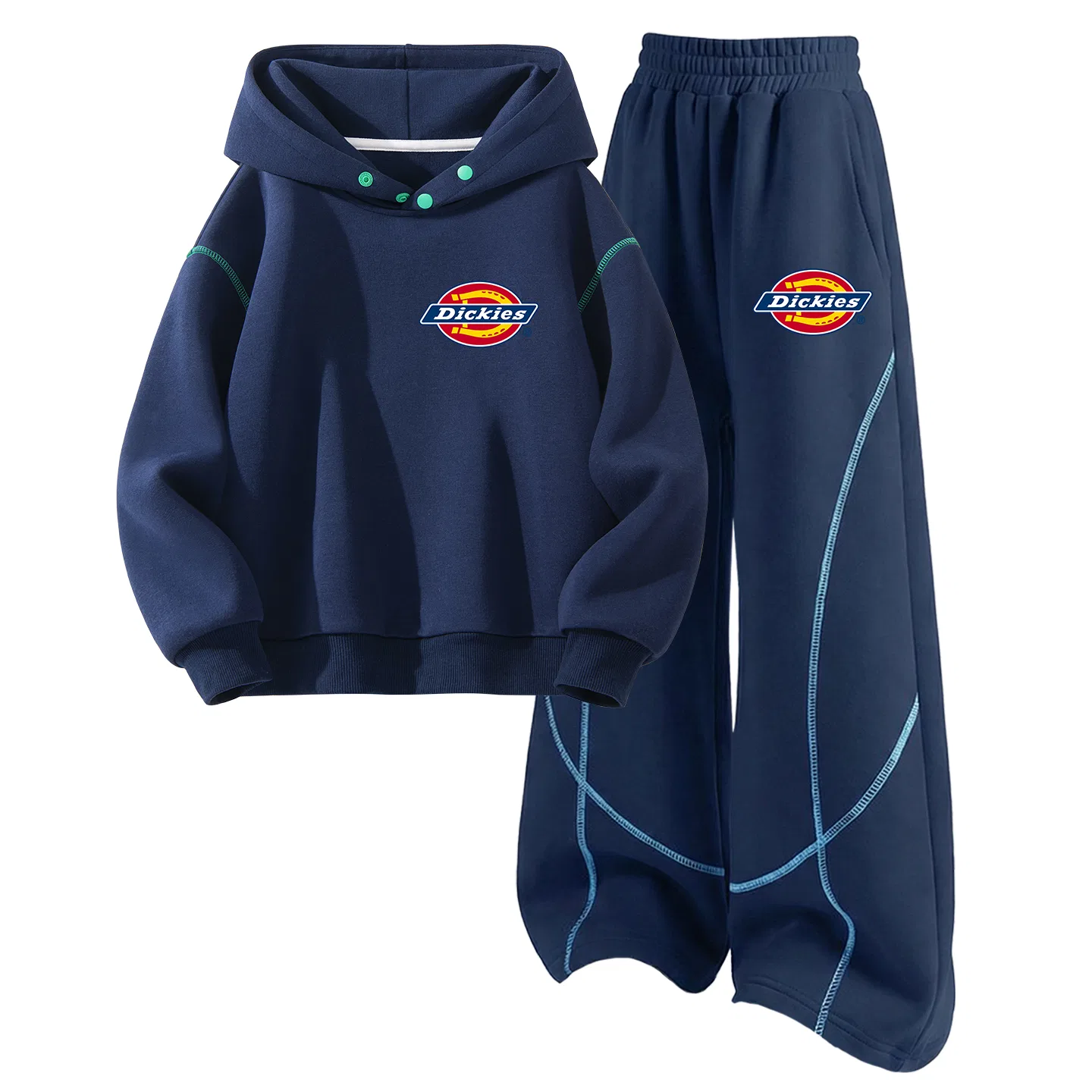 Детский комплект из двух худи с капюшоном Dickies, Milk Taro Purple/Berry Purple — фото 3
