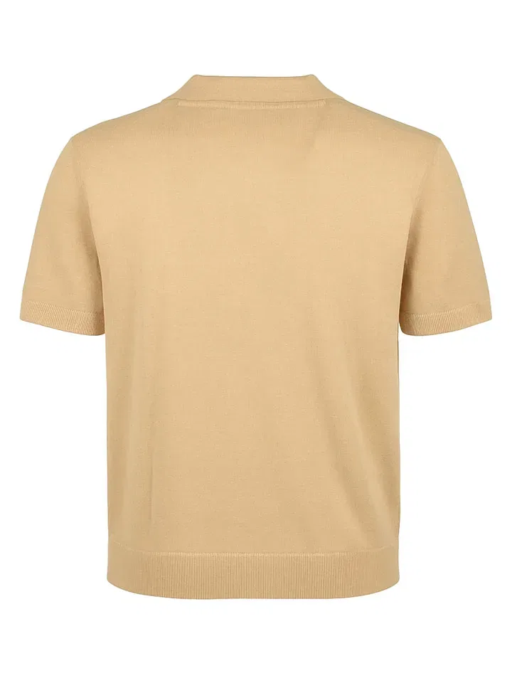 Мужское поло из льна U.S. Polo Assn., Beige — фото 2