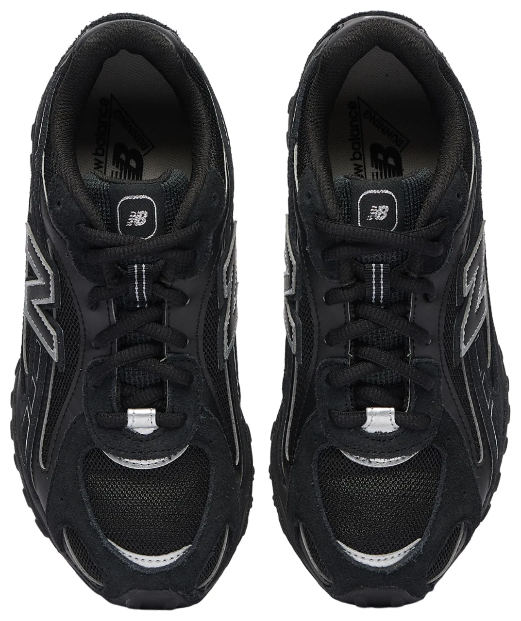 Детские кеды 204L New Balance, цвет Black/Metallic Silver — фото 4