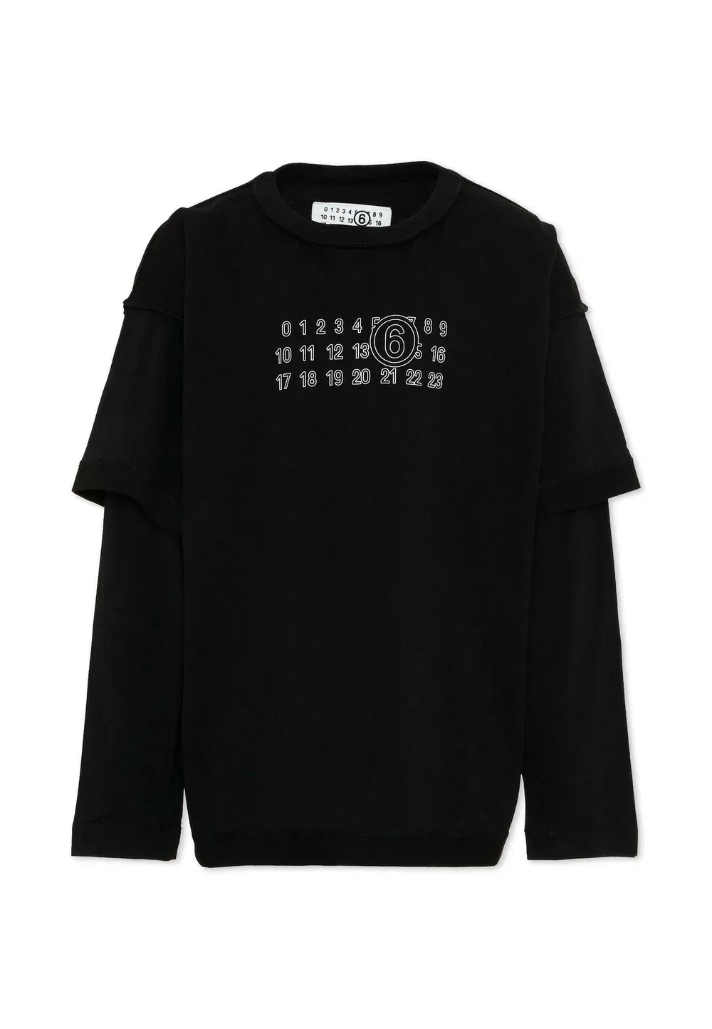 Футболка унисекс с длинными рукавами Mm6 Maison Margiela, Black