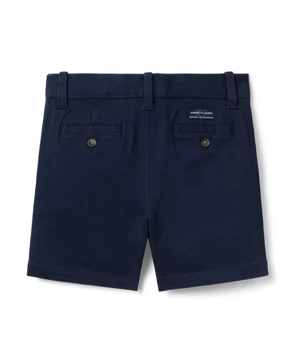 Детские шорты для мальчиков хлопковые The Twill Short Janie And Jack, темно-синий — фото 2