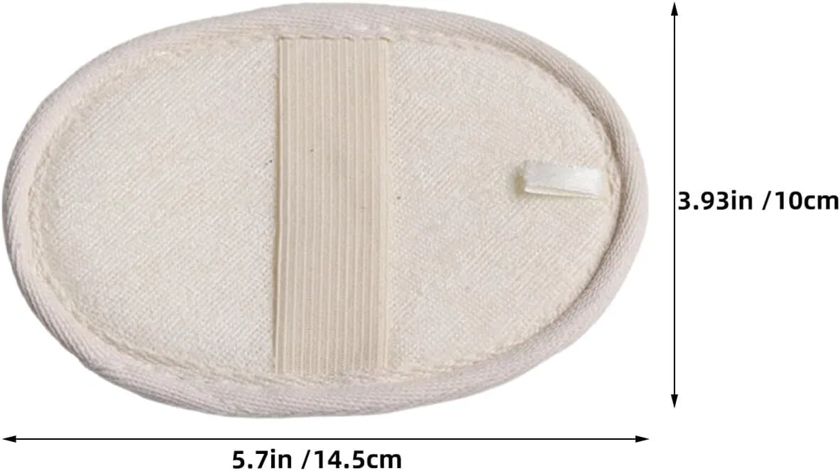Мочалка из люфы, DECOMELODY, набор 4 шт, 14.5x10x0.5 см — фото 2