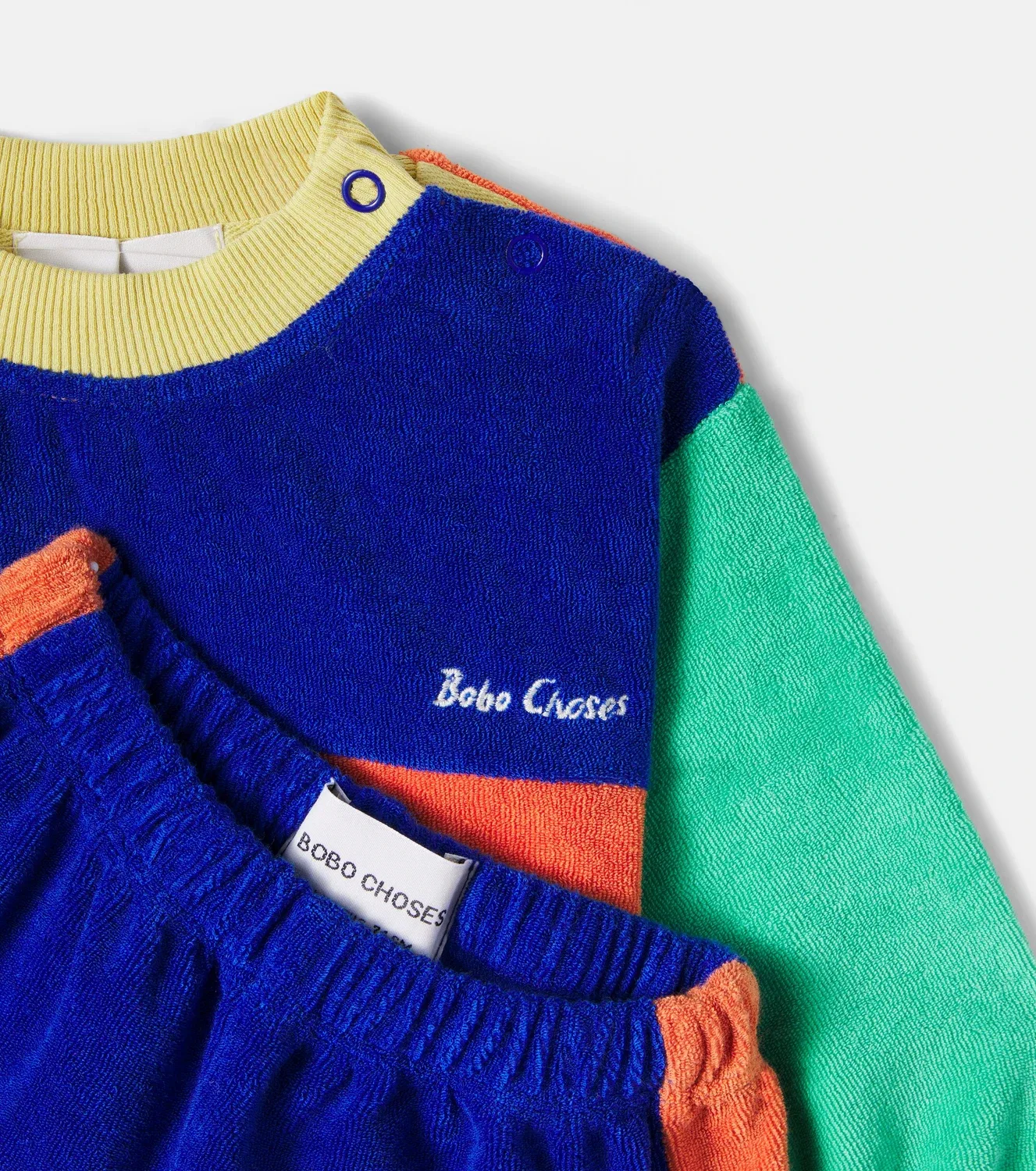 Комплект из свитшота и спортивных брюк из махровой ткани, Bobo Choses, Multicolor Blue — фото 3