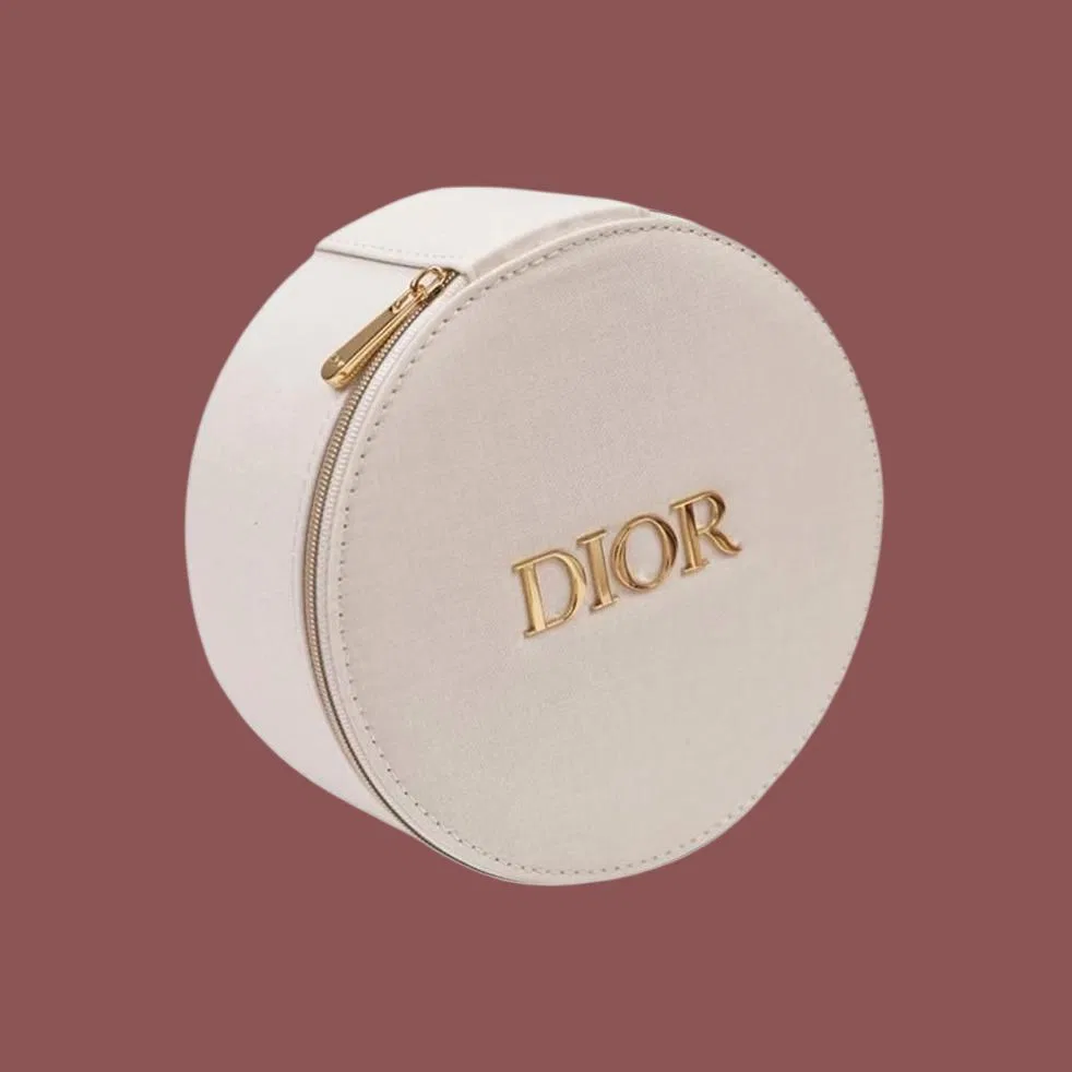 Косметичка DIOR Round Makeup Bag, Black — фото 4
