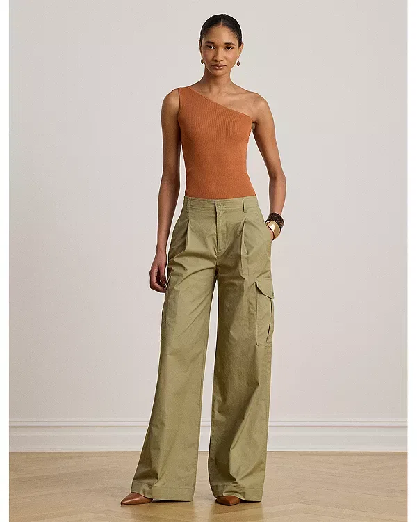 Женский свитер с одним рукавом Ralph Lauren, красный — фото 2