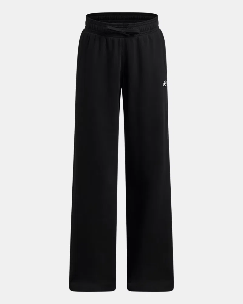 Штаны 71 см утепленные с начесом Rival Fleece UnderArmour, Ultimate Black/White — фото 4
