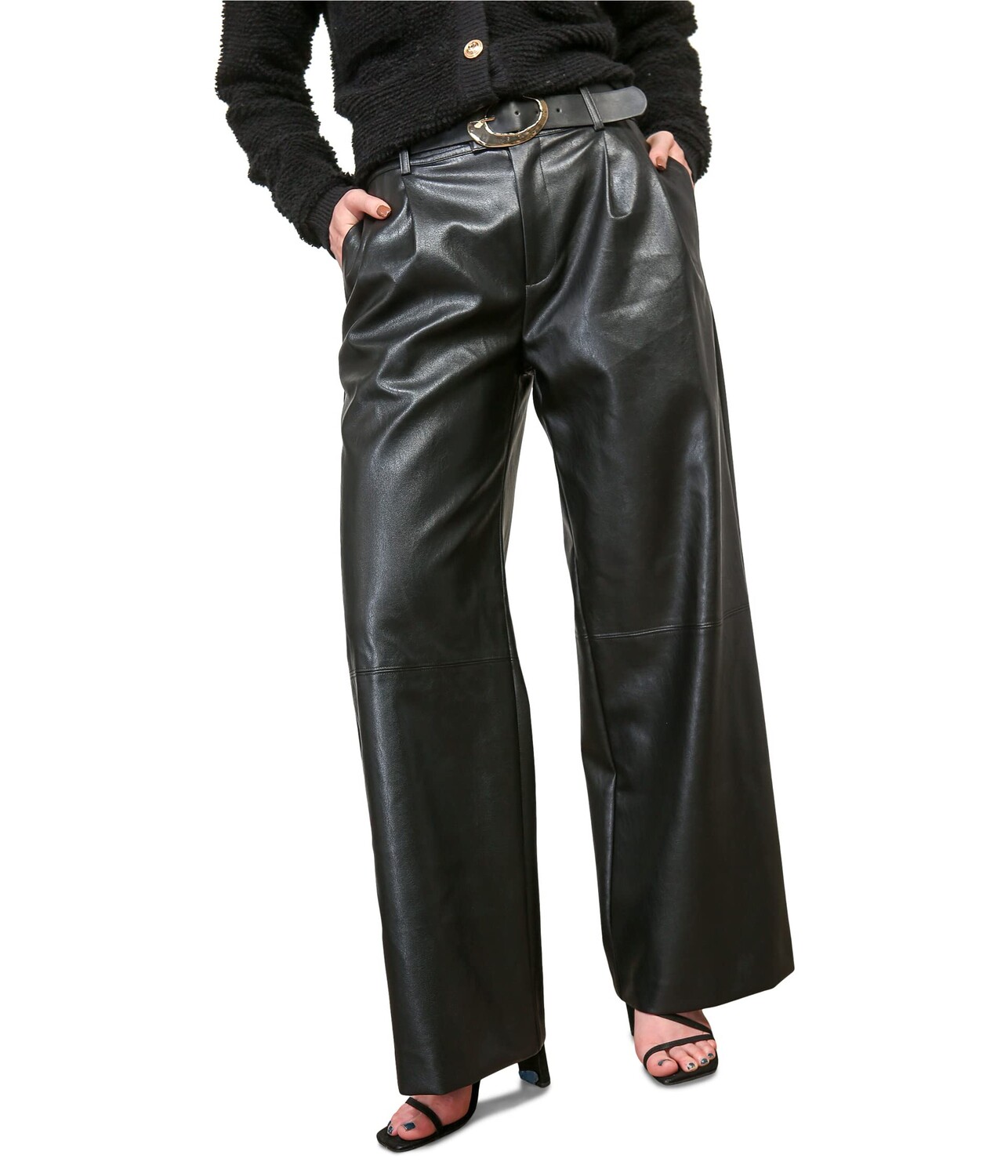 

Брюки line and dot, Mika Faux Leather Pants, Черный, Брюки line and dot, Mika Faux Leather Pants