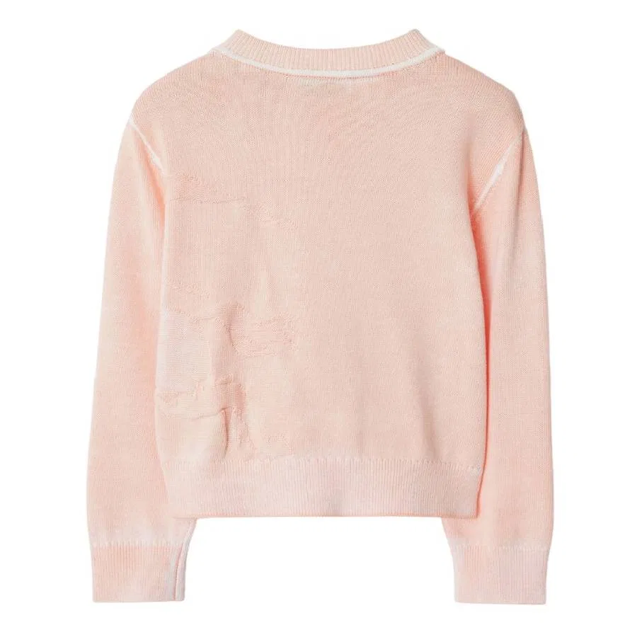 Детский кардиган Infant Cordelia EKD Cotton Cardigan Burberry, Dusty Pink Cn — фото 2
