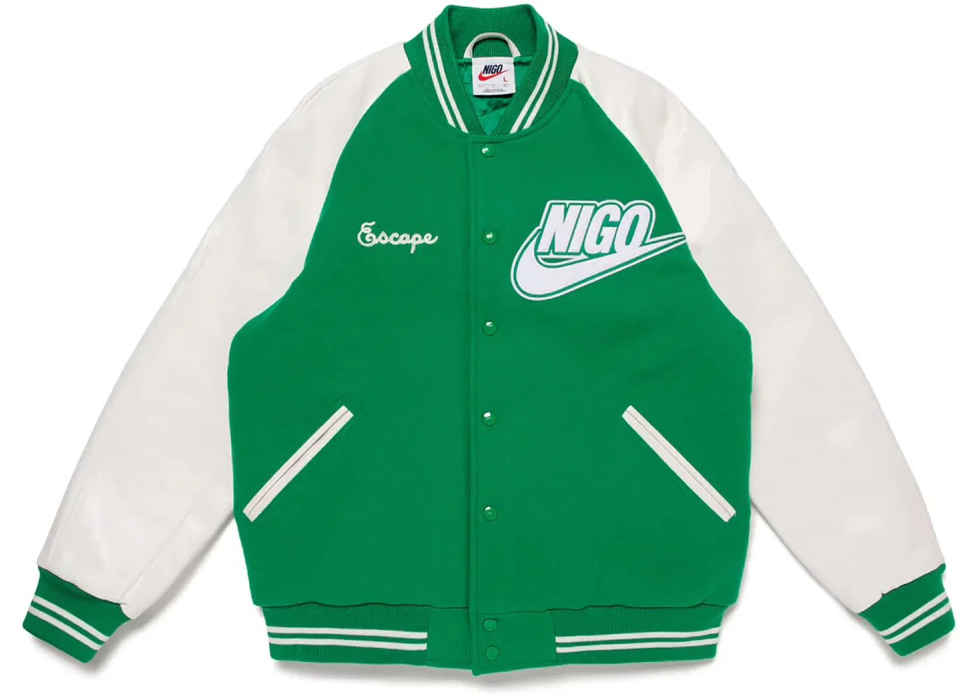 Мужская куртка-бомбер с принтом Nike x Nigo Varsity Jacket, Green