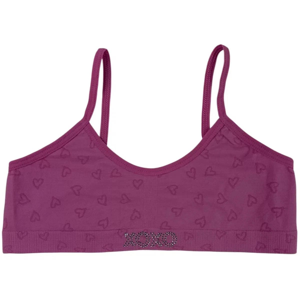 Детский комплект бюстгальтеров-топов без косточек XOXO, Jacquard Hearts — фото 3