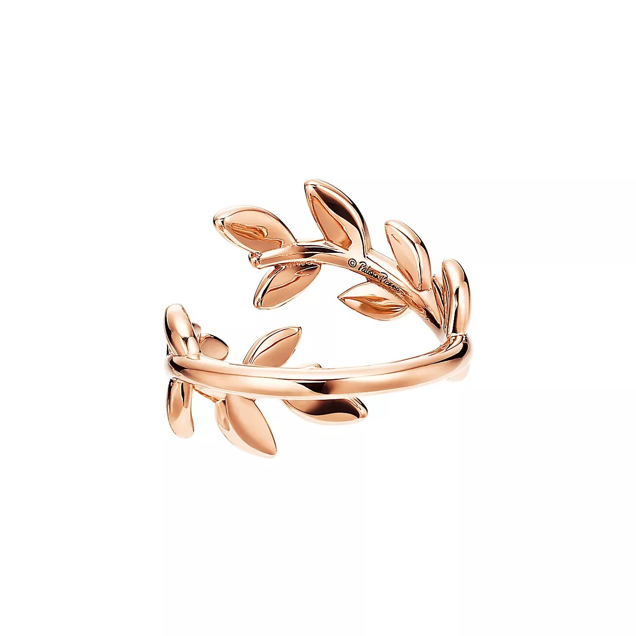 Кольцо Tiffany & Co. x Paloma Picasso Olive Leaf Bypass, розовое золото — фото 4