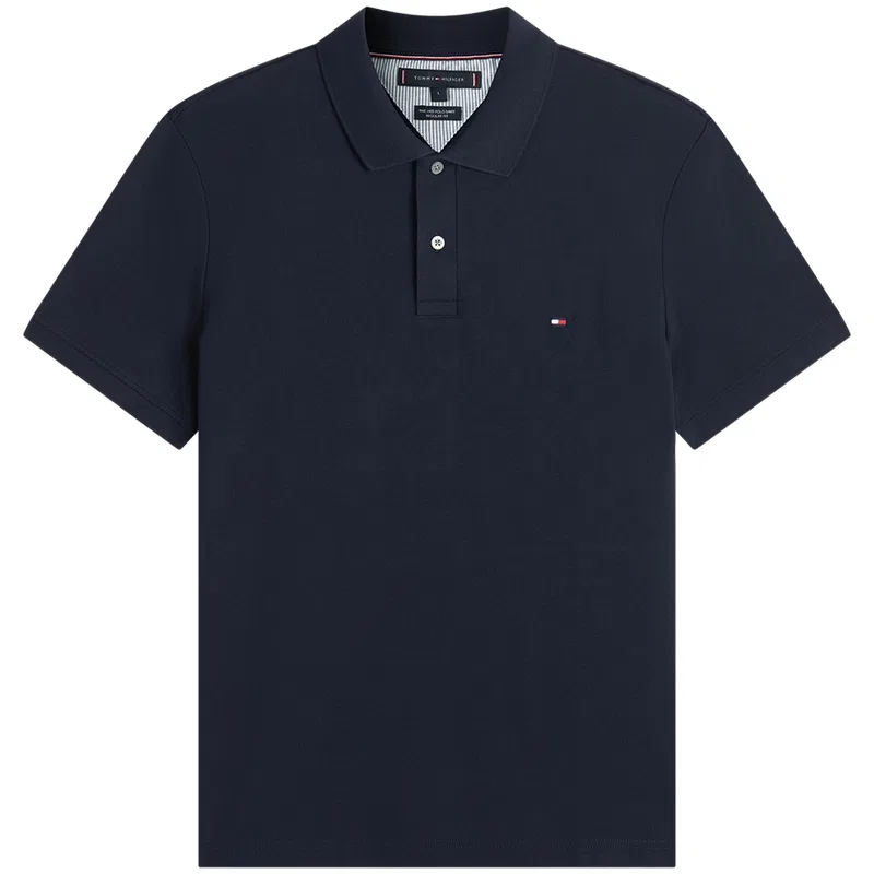 Поло мужское с отложным воротником, Dark Marine Blue DW5 Tommy Hilfiger
