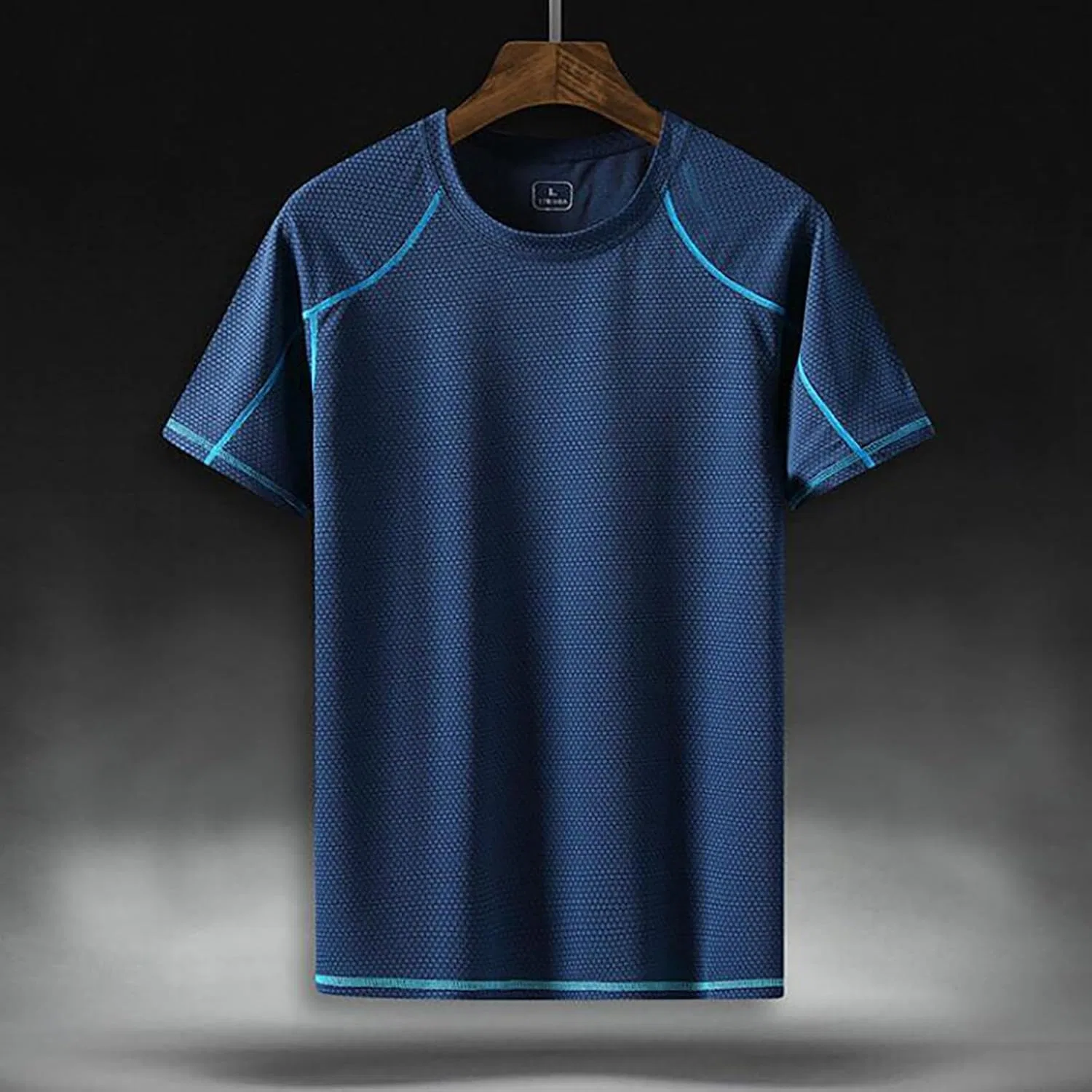 Мужская беговая футболка быстросохнущая Athletic, Navy — фото 2