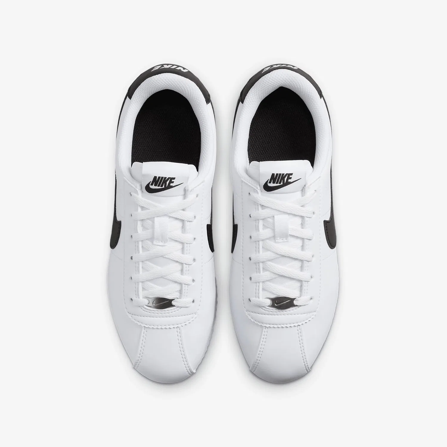 Детские кроссовки для мальчиков с длинным шнурком NIKE, White Black — фото 4