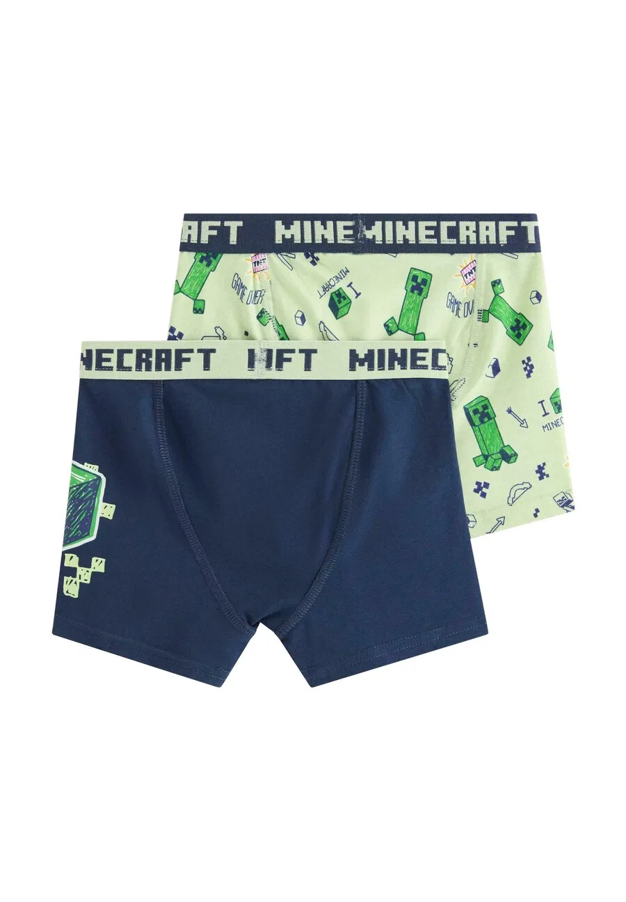 Трусики Lindex Underpants 'Minecraft' в цветах: морской синий, травянисто-зеленый, светло-зеленый — фото 2