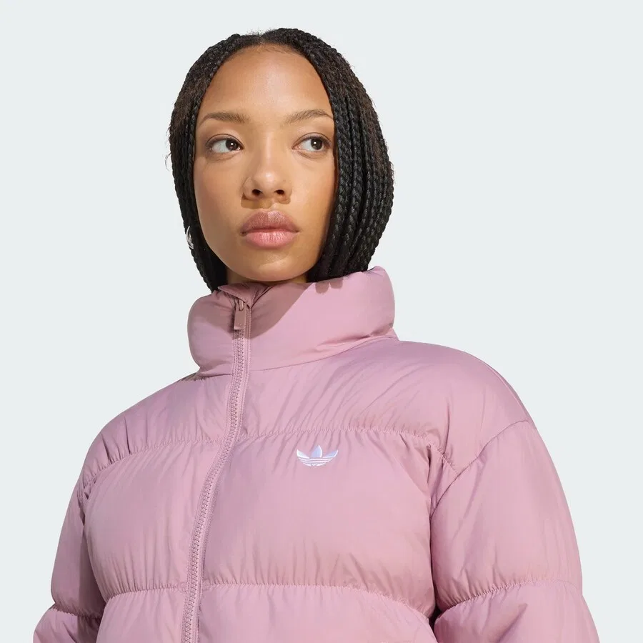 Зимняя куртка ADIDAS ORIGINALS сиреневого цвета — фото 3