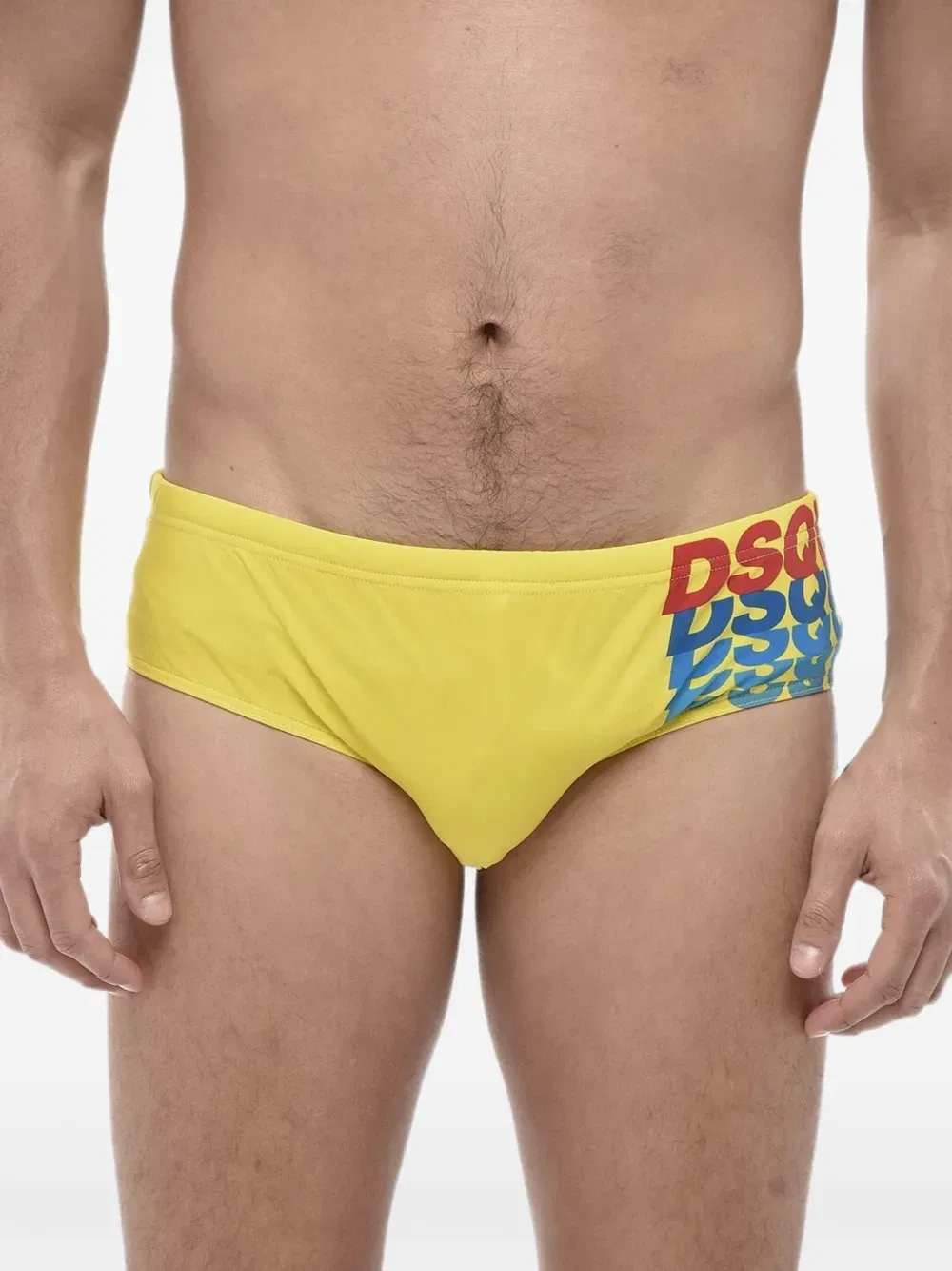 Плавки с логотипом на эластичном поясе Dsquared2, желтый
