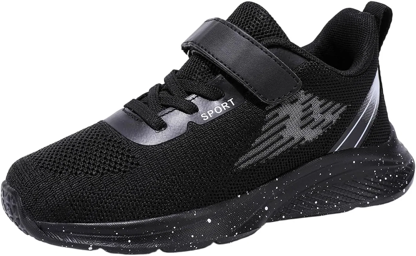 Детские кроссовки для девочек и мальчиков с сеткой, Black