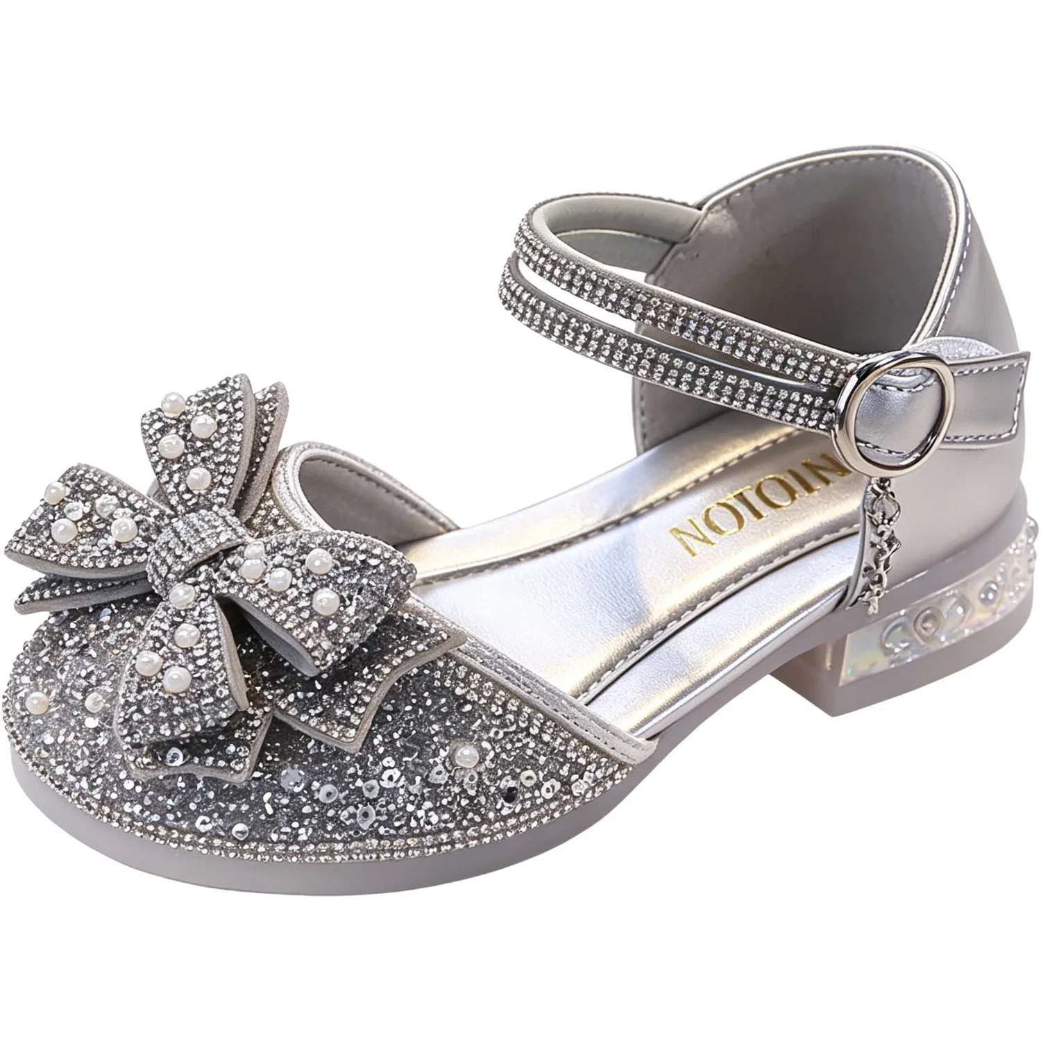 Детские сандалии из сетки с брендом JBBCN, Silver