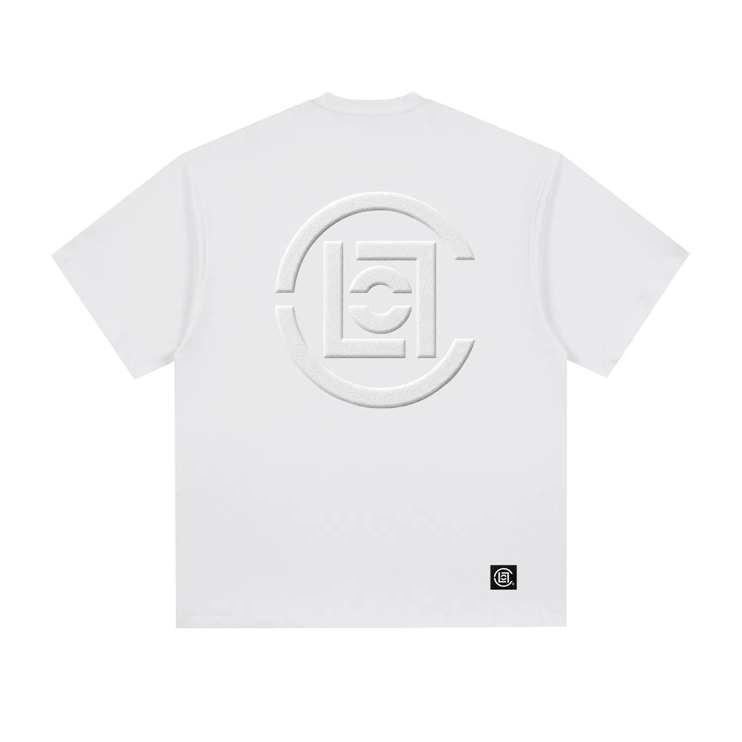 Детская футболка с круглым вырезом, свободного кроя, Crew Neck, CLOT, White