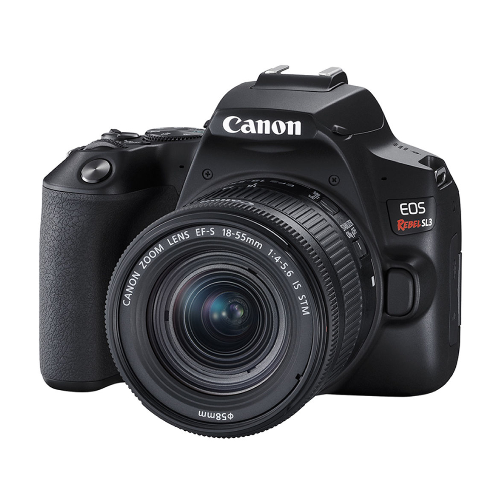 

Фотоаппарат цифровой Canon EOS Rebel SL3 DSLR с объективом Canon EF-S 18-55mm f/4-5.6 IS STM, черный