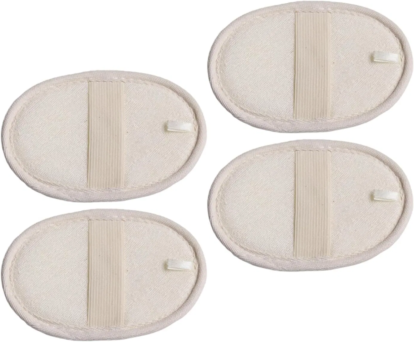 Набор мочалок из люфы для пилинга лица и тела, 4 шт., Beige Beatifufu