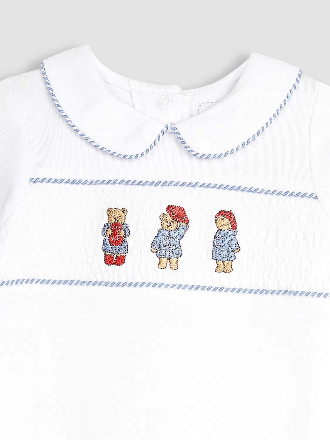 Слип с вышивкой Paddington Jojo Maman Bébé, белый — фото 4