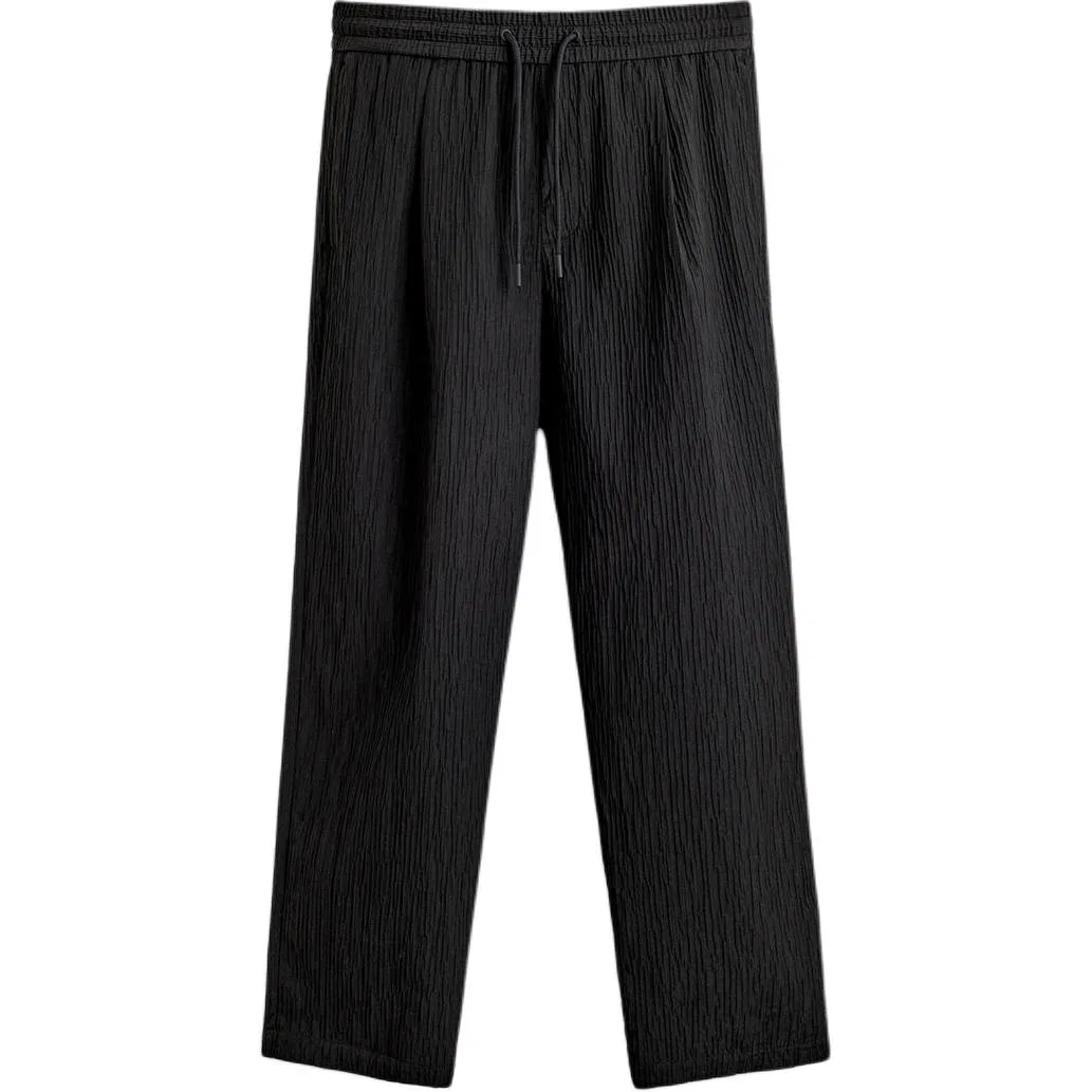 Мужские брюки повседневные прямого кроя Black ZARA, Black