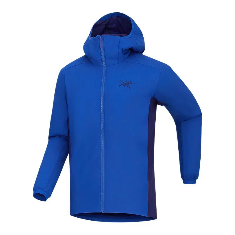 Мужская куртка-пуховик с утеплителем Atom Arcteryx, Ultramarine Blue/Sonic Purple/Vitality/Soul Sonic