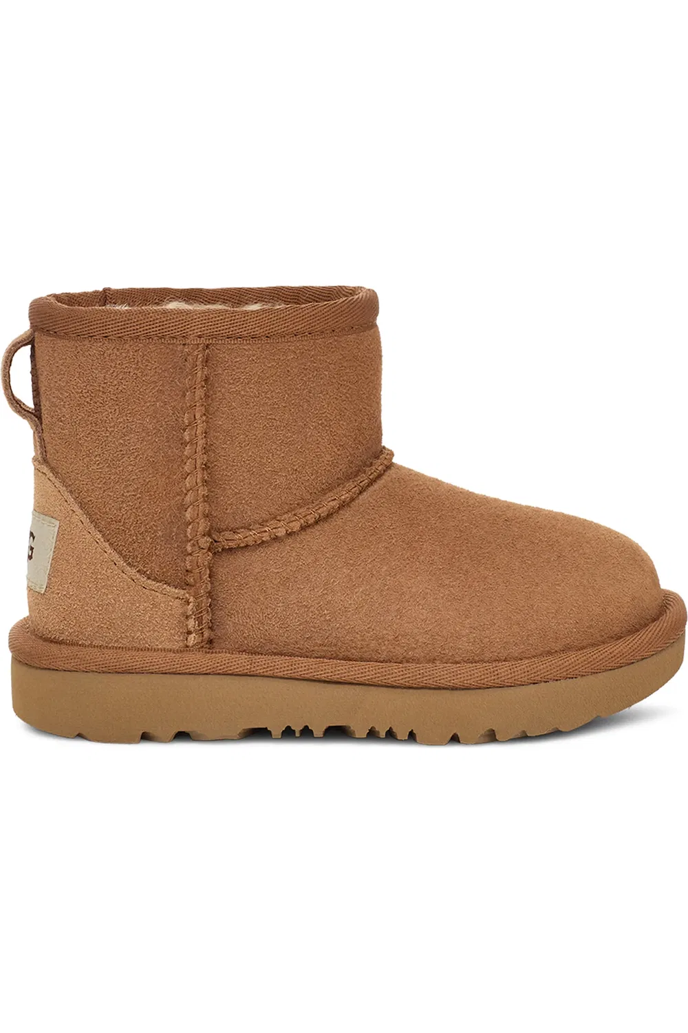 Детские ботинки зимние на платформе Classic Mini II UGG, Chestnut — фото 3