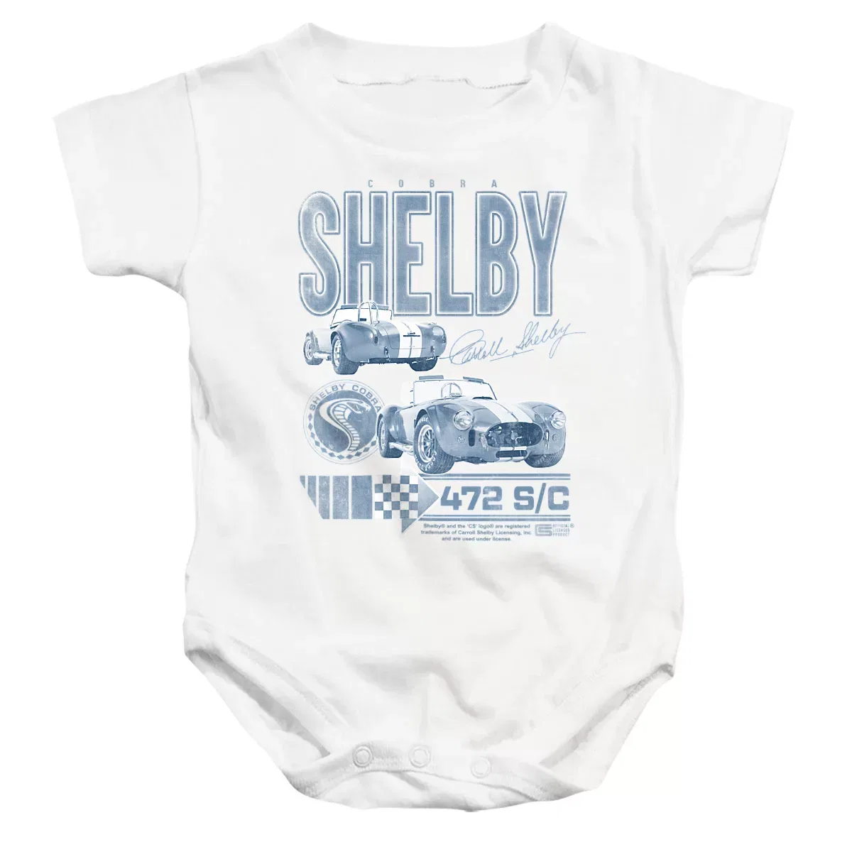 Детское боди для девочек с коротким рукавом Shelby, White