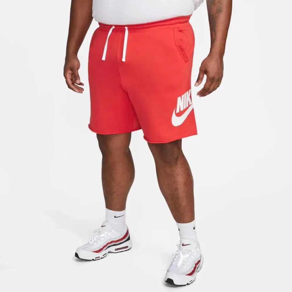 Мужские спортивные шорты из футера Nike M Nk Club Alumni Hbr Ft Short, Rot