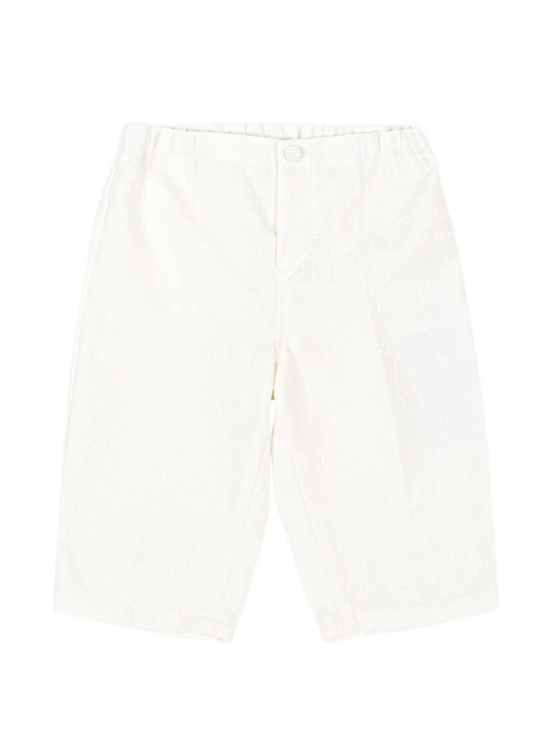 Брюки с монограммой GG Gucci Kids, белый