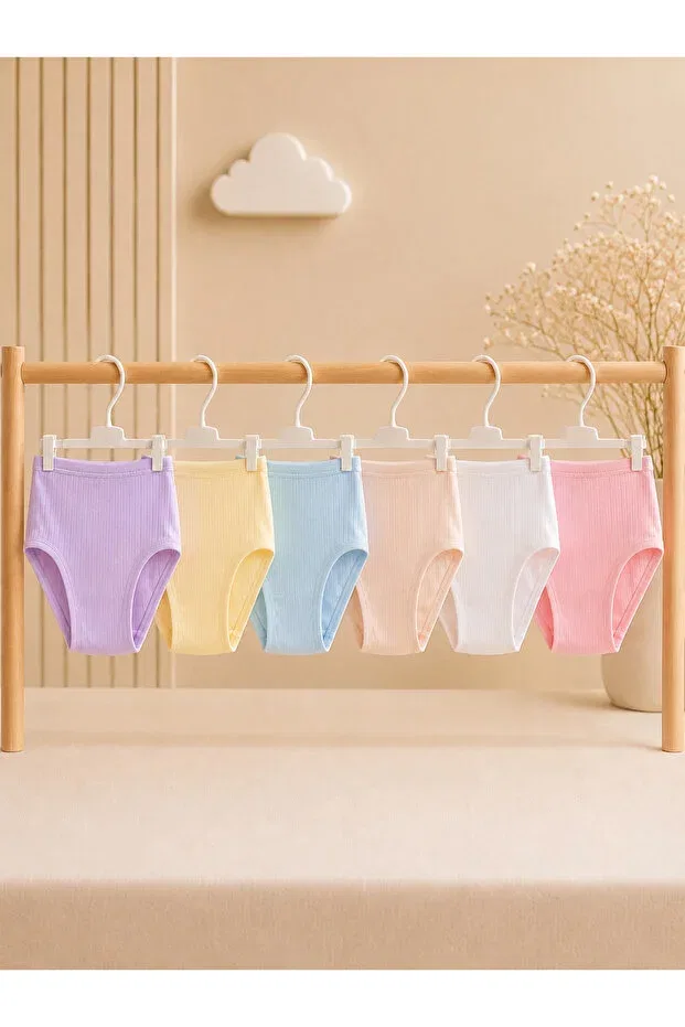 Детские трусы для девочек хлопковые Basics Bebelove, Multicolor — фото 4