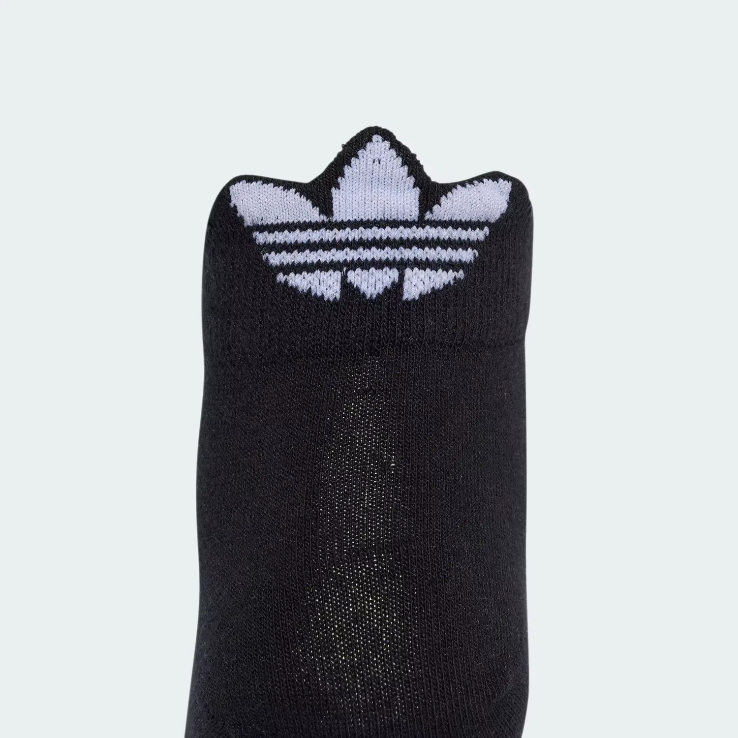 Носки укороченные, 2 пары, BACK TREFOIL SOCKS Adidas Originals, черный/белый — фото 3