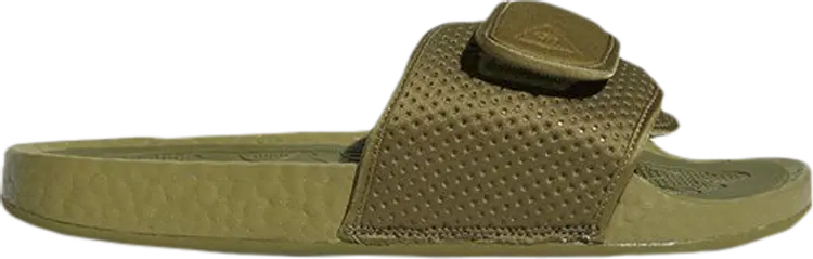 

Сандалии Adidas Pharrell x Boost Slides 'Olive Cargo', зеленый