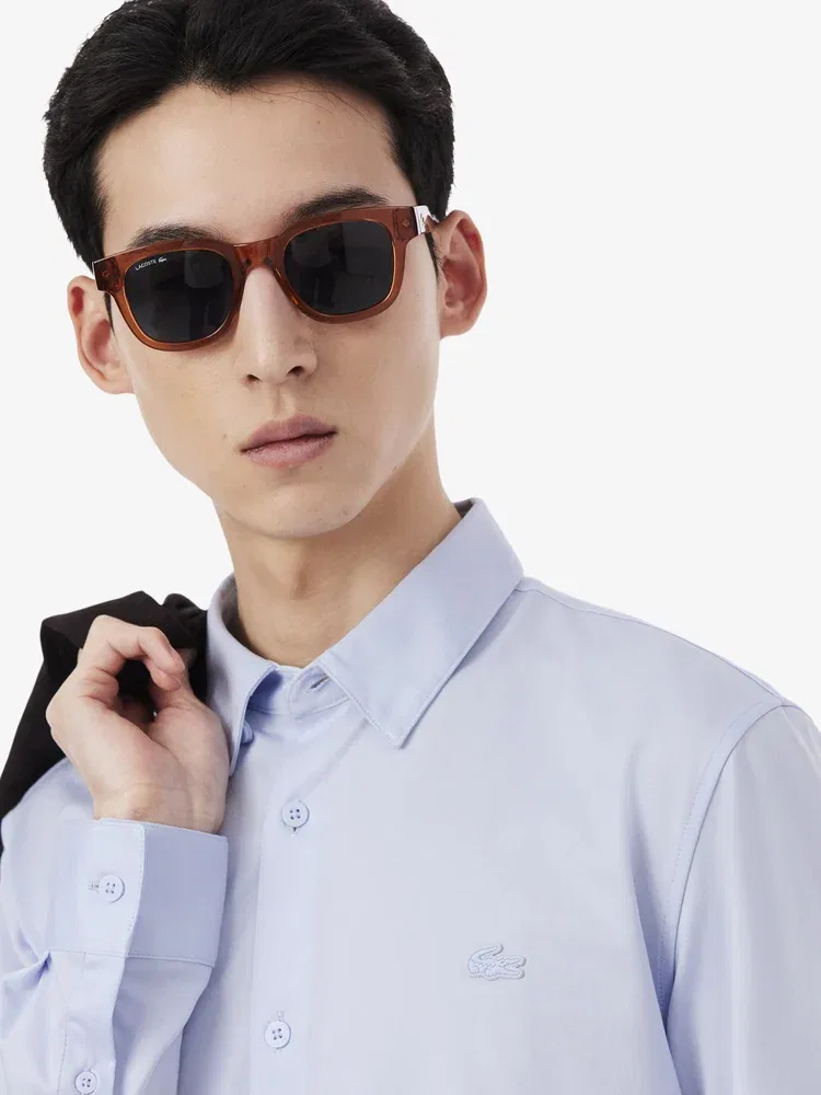 Рубашка с длинным рукавом Easy Care LACOSTE, Lavender — фото 2