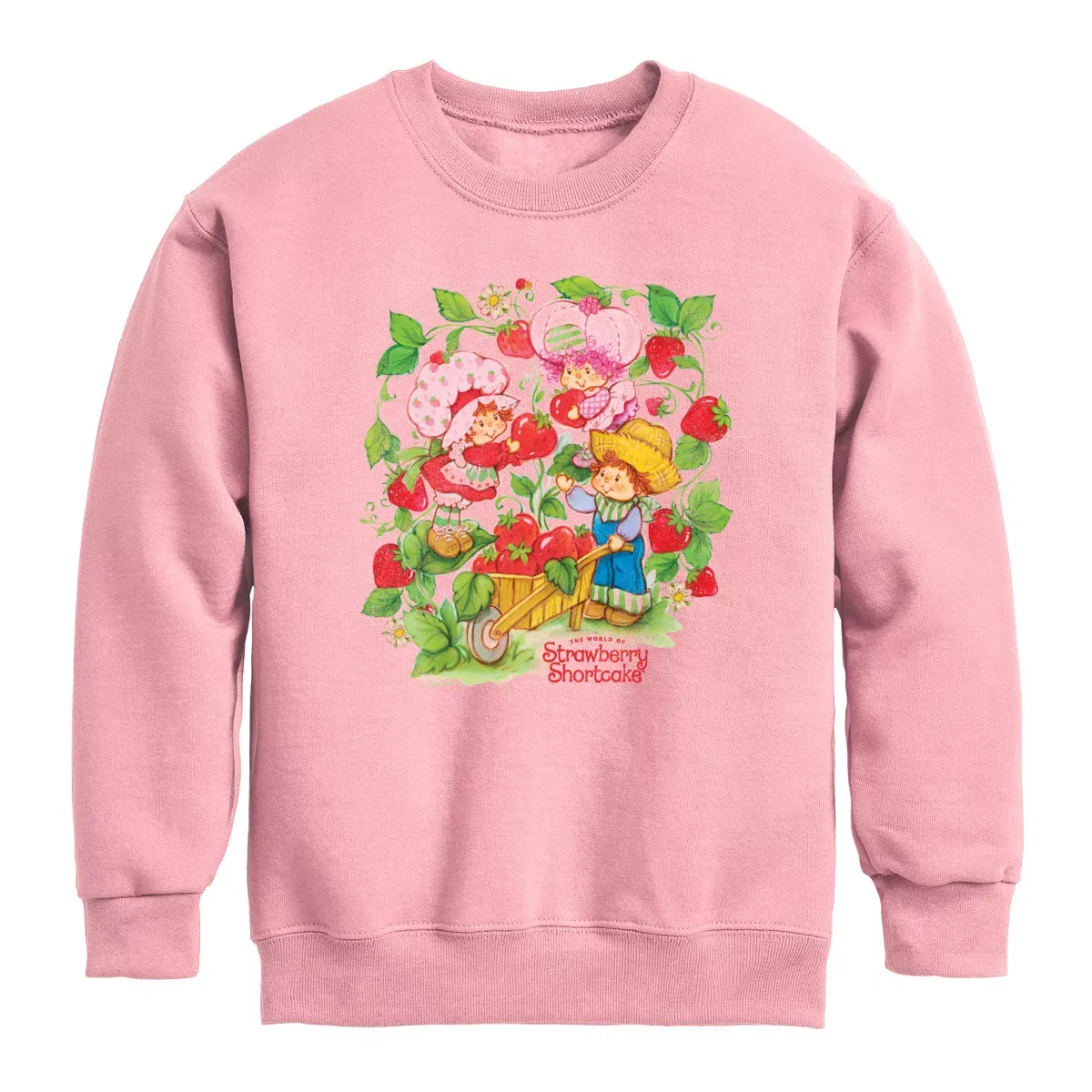 Детский свитшот для девочек с принтом Strawberry Shortcake And Friends, Strawberry Shortcake, Mauve