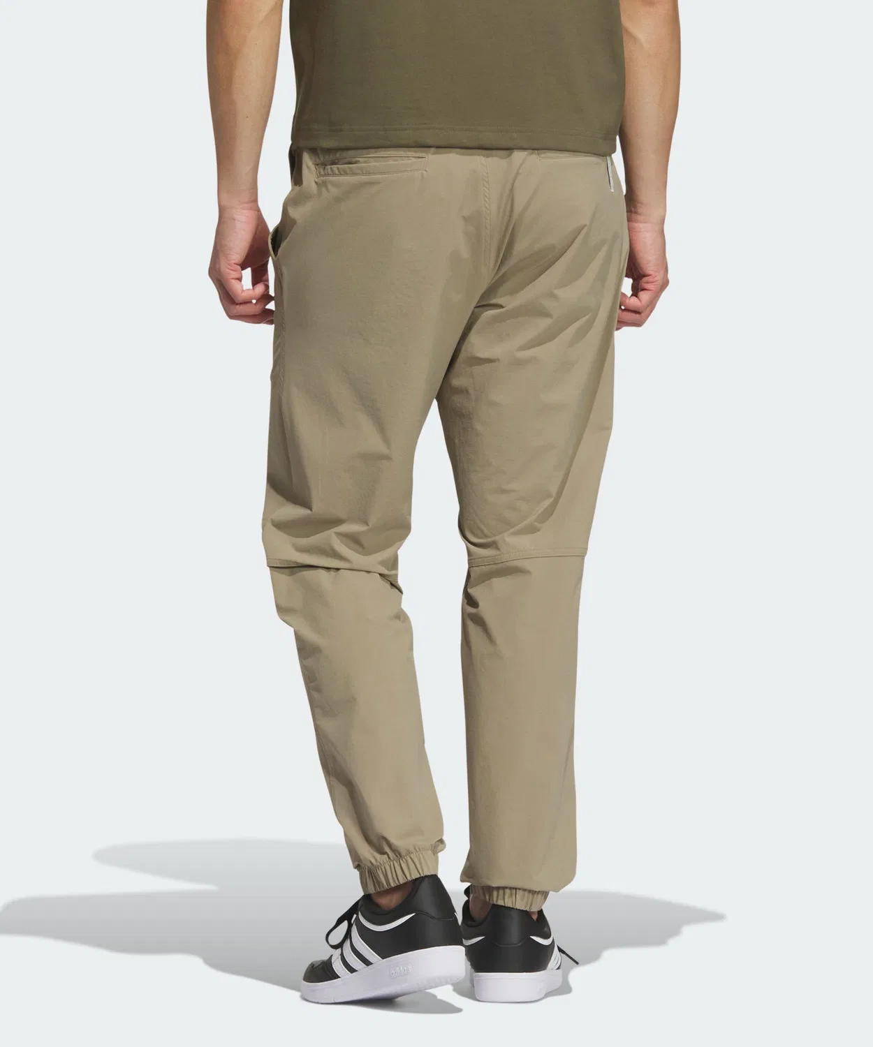 Мужские спортивные джоггеры из стрейч-ткани, полная длина, Essential Plus, Adidas, Brown — фото 2