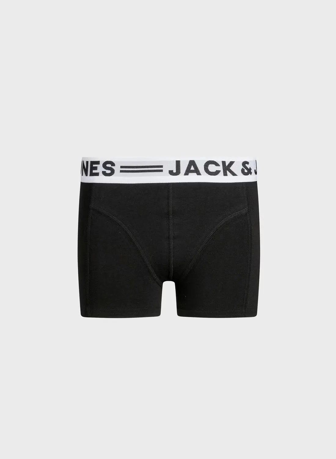 Трусы-боксеры хлопковые комплект из 3 штук Jack & Jones Junior, черный — фото 2