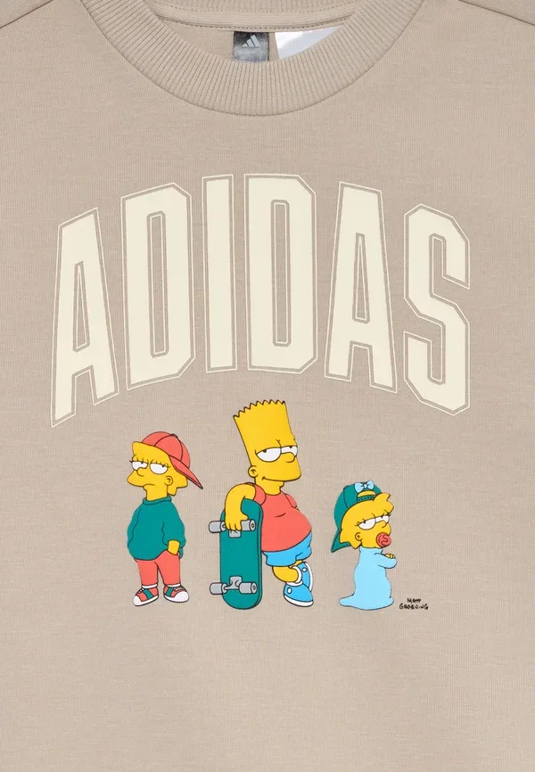 Комплект «Симпсоны» унисекс - спортивные штаны Adidas Performance, бежевый — фото 4